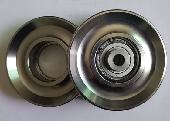 磨かれた体育館89mm 114mmワイヤー ロープの滑車の車輪