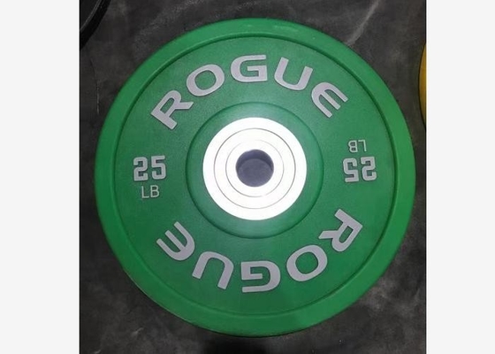 黒いPUのゴム製 バーベルの重量/重量挙げはめっきする2.5を- 25kgsめっきする